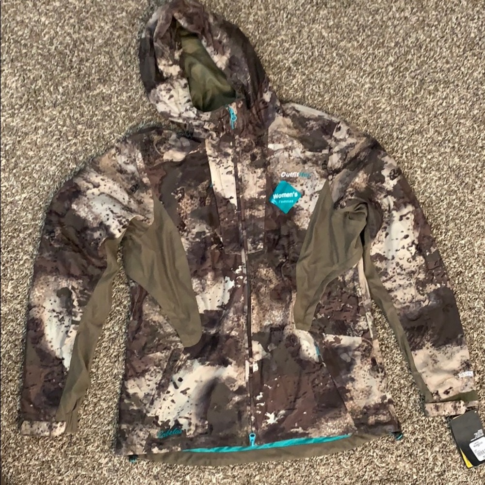 Cabela’s Dryplus Rain Jacket hunting camo NWT Med